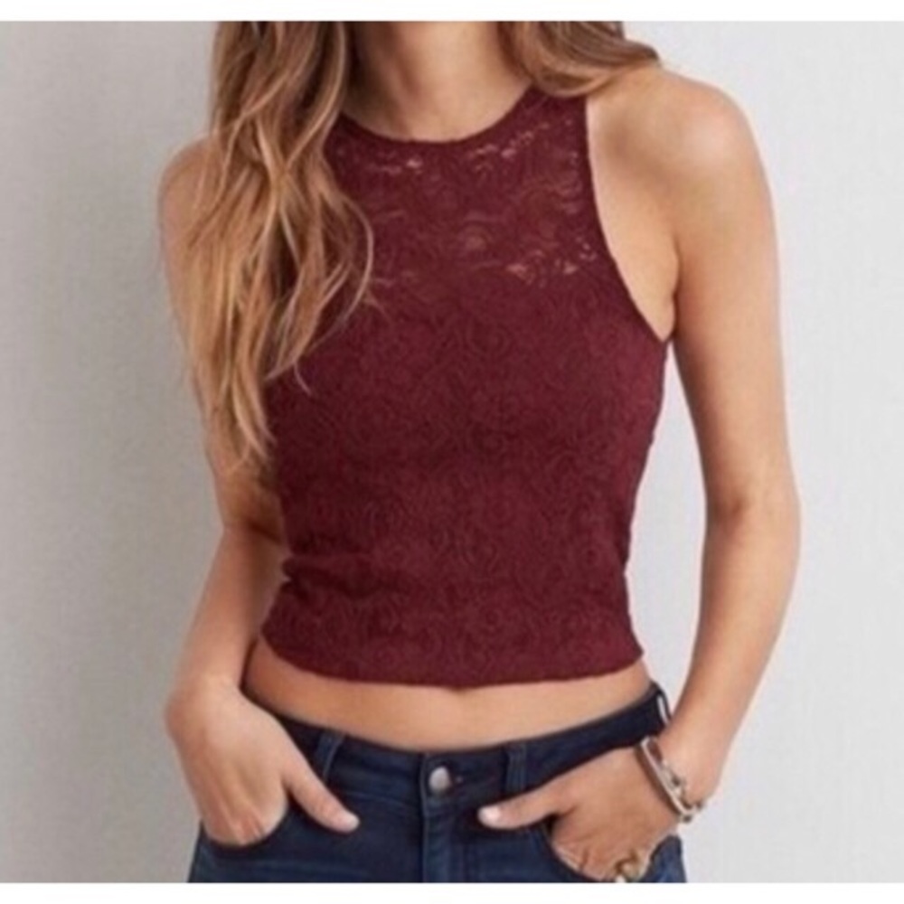 American Eagle Soft and sexy Lace crop top